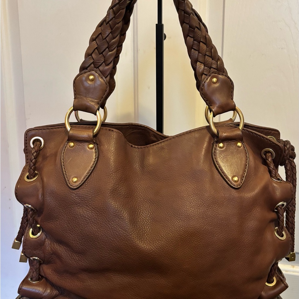 Michael Kors Leather Satchel - Picture 2 of 7